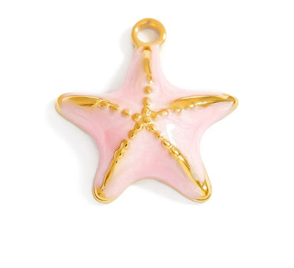 Pink, Blue, Bright Pink starfish image 0