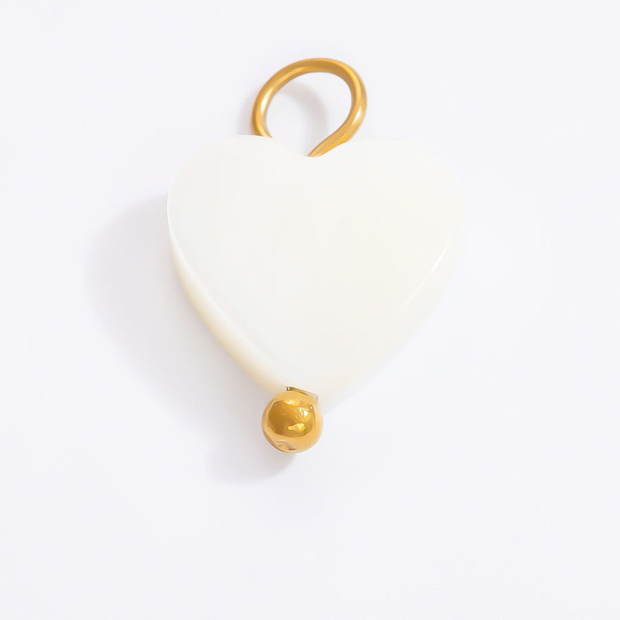 Pearl heart charm
