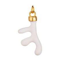 Large Red and White Coral charm image 1