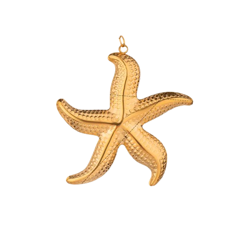 Large gold starfish